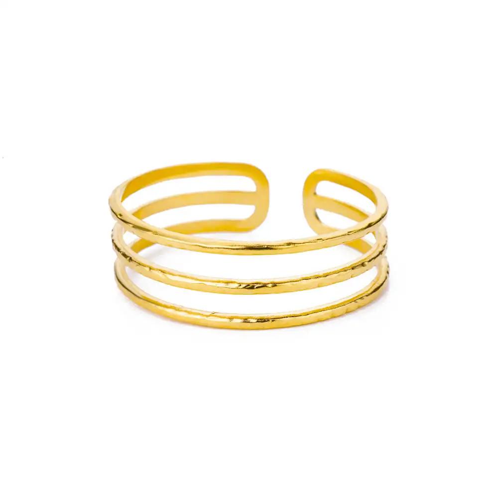 Stainless Steel Bangles Bracelet for Women Gold Plated Luxury Multi-layer Bracelets Jewelry pulseras mujer