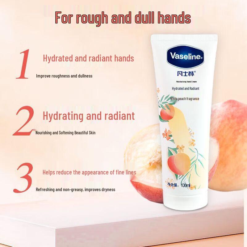 Vaseline White Peach Hand Cream & Mask Set