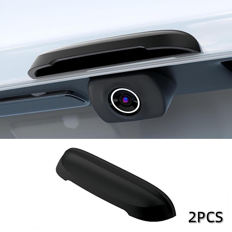 Car Rear View Mirror Camera Reversing Rainproof Cover Silicone Classic Black Car Backup Camera Rain Cover