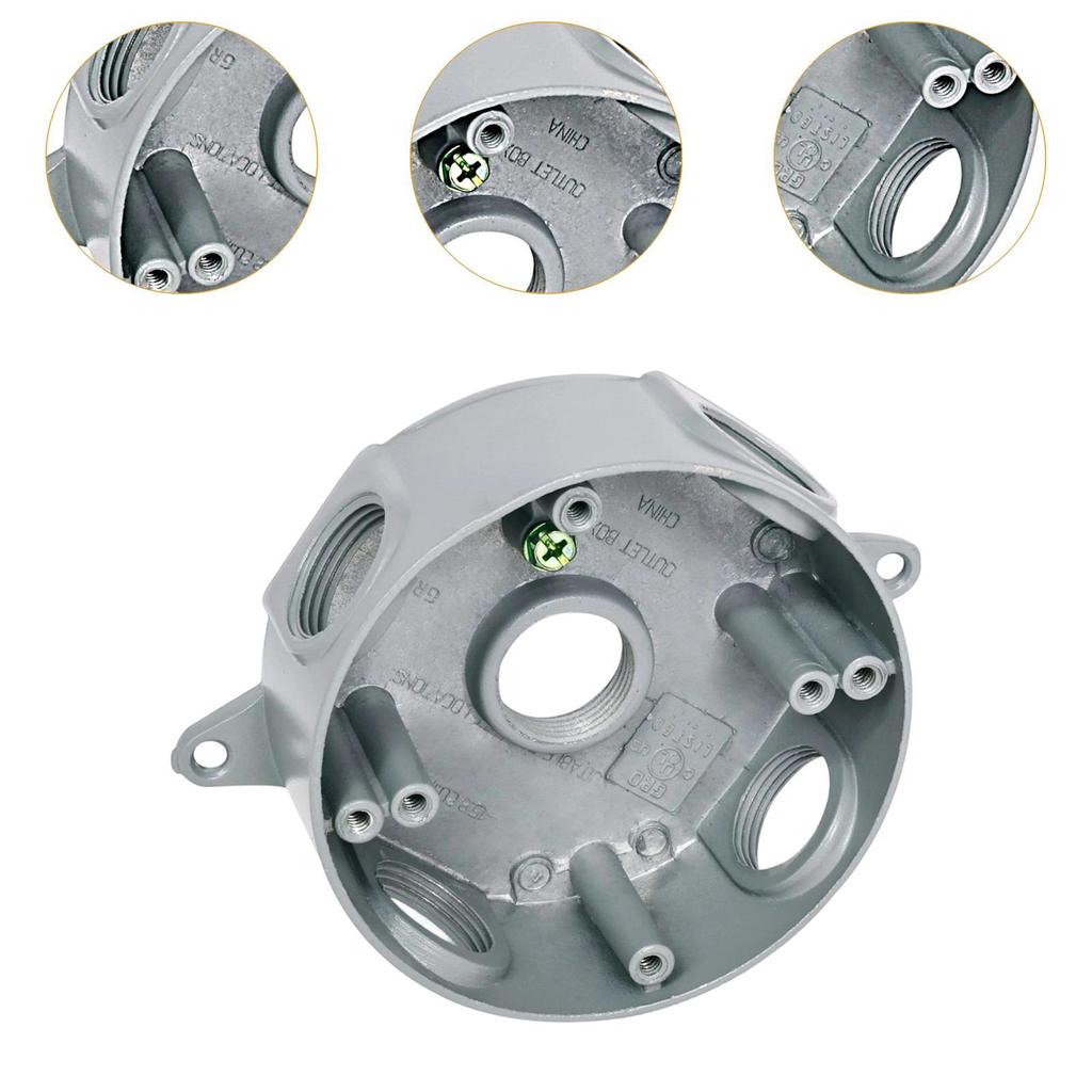 Round Weatherproof Box Dustproof Used In Branch Circuit Wiring Power Junction Box for Network Lamps Switch Router Outside Garden