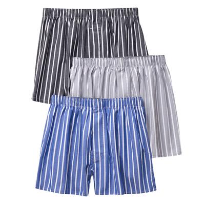 One Pack Of 3PCs Men's Underwear Arrowpants Briefs Large Size Loose Underwear Men's Pajama Pants
