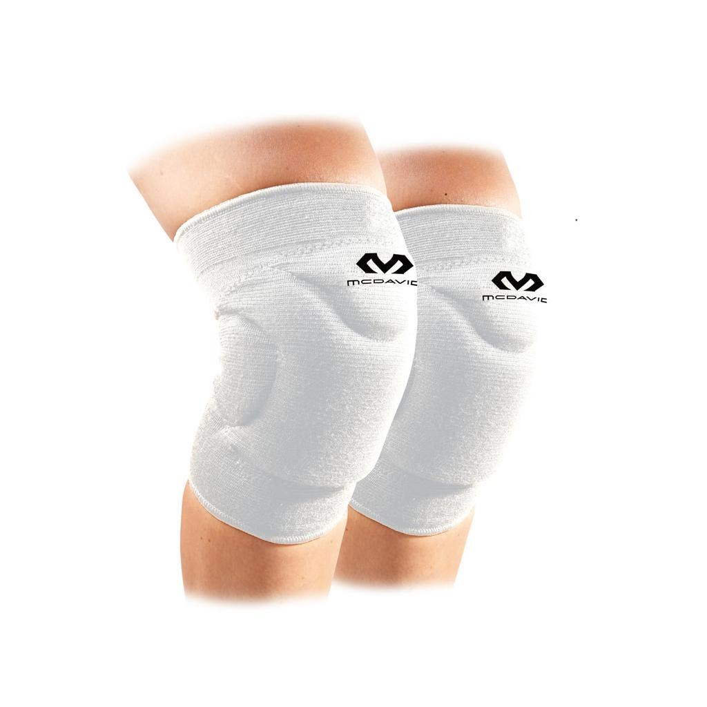 McDavid Knee M602 Knee Size Favorite Brand of Volleyball Player Masahiro Sekita Pads, Flex, Large, White, 2-Pack, Unisex, Shock-Absorbing Support,