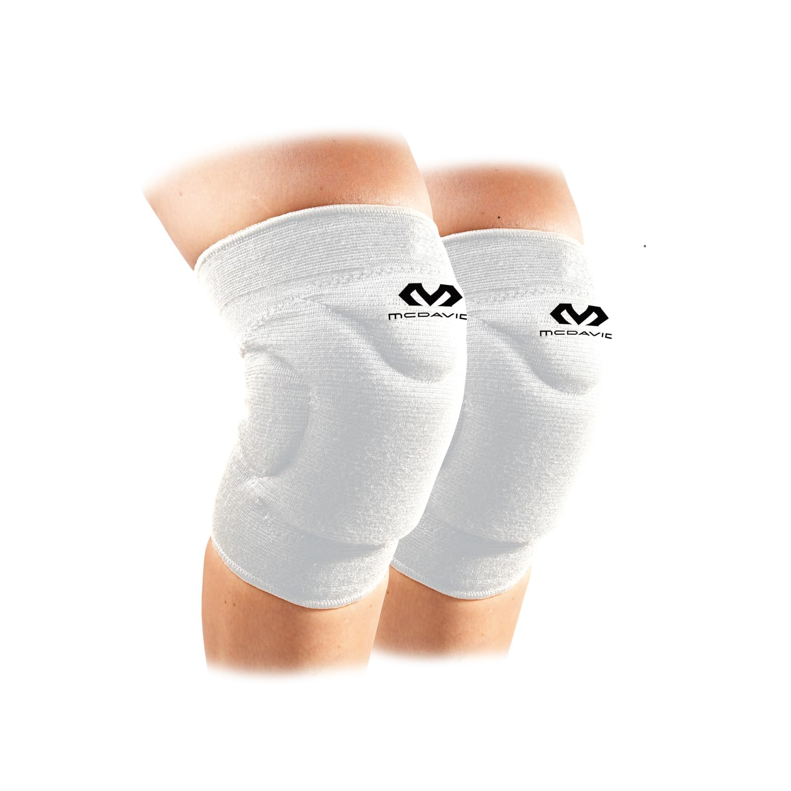

McDavid Knee M602 Knee Size Favorite Brand of Volleyball Player Masahiro Sekita Pads, Flex, Large, White, 2-Pack, Unisex, Shock-Absorbing Support, белый
