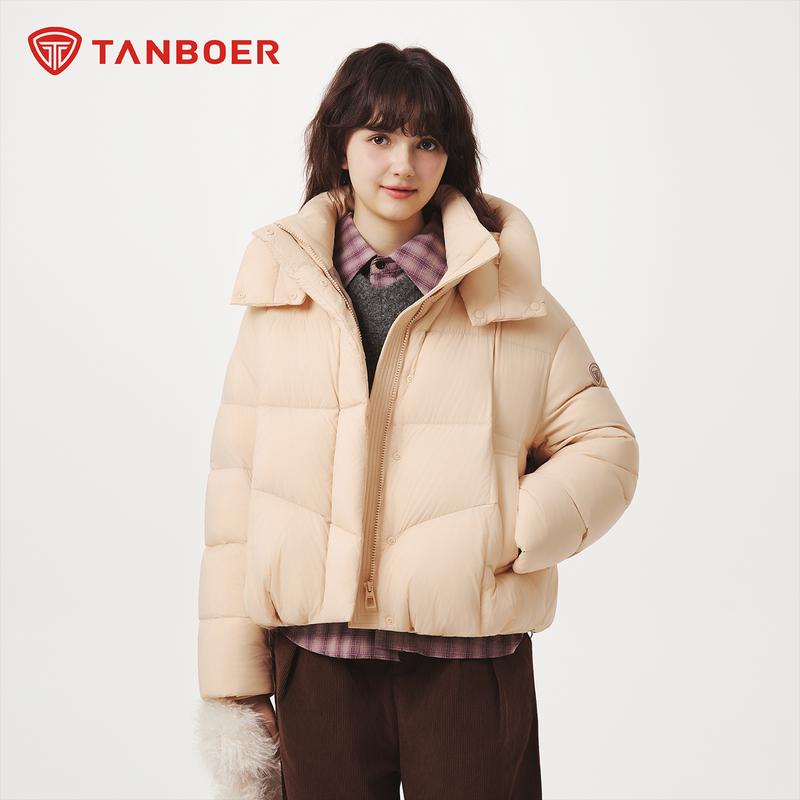 Tanboer Women's TB5530330Z Detachable Hood Short Down Jacket