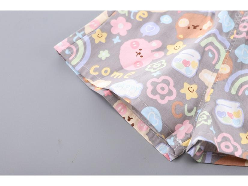 Korean-Style Summer Floral Vest & Shorts Set for Girls (0-4 Years)