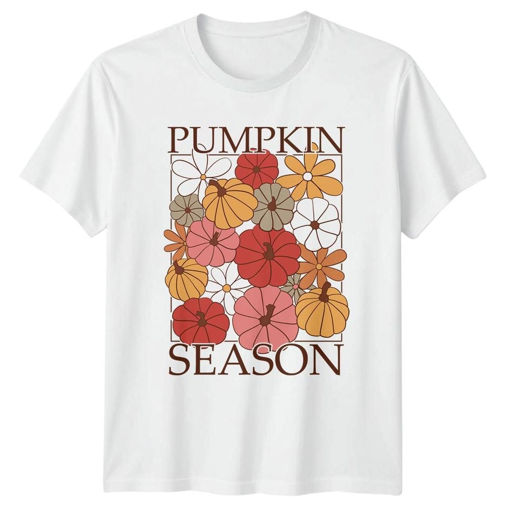 Pumpkin Season TShirt Unisexs Fall Autumn Harvest Thanksgiving Gift For Her S