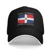 Santo Domingo Dominican Republic Flag Trucker Hat Spring Sunscreen Cap Unisexs Womens   Baseball Cap Casual Outdoor Hats