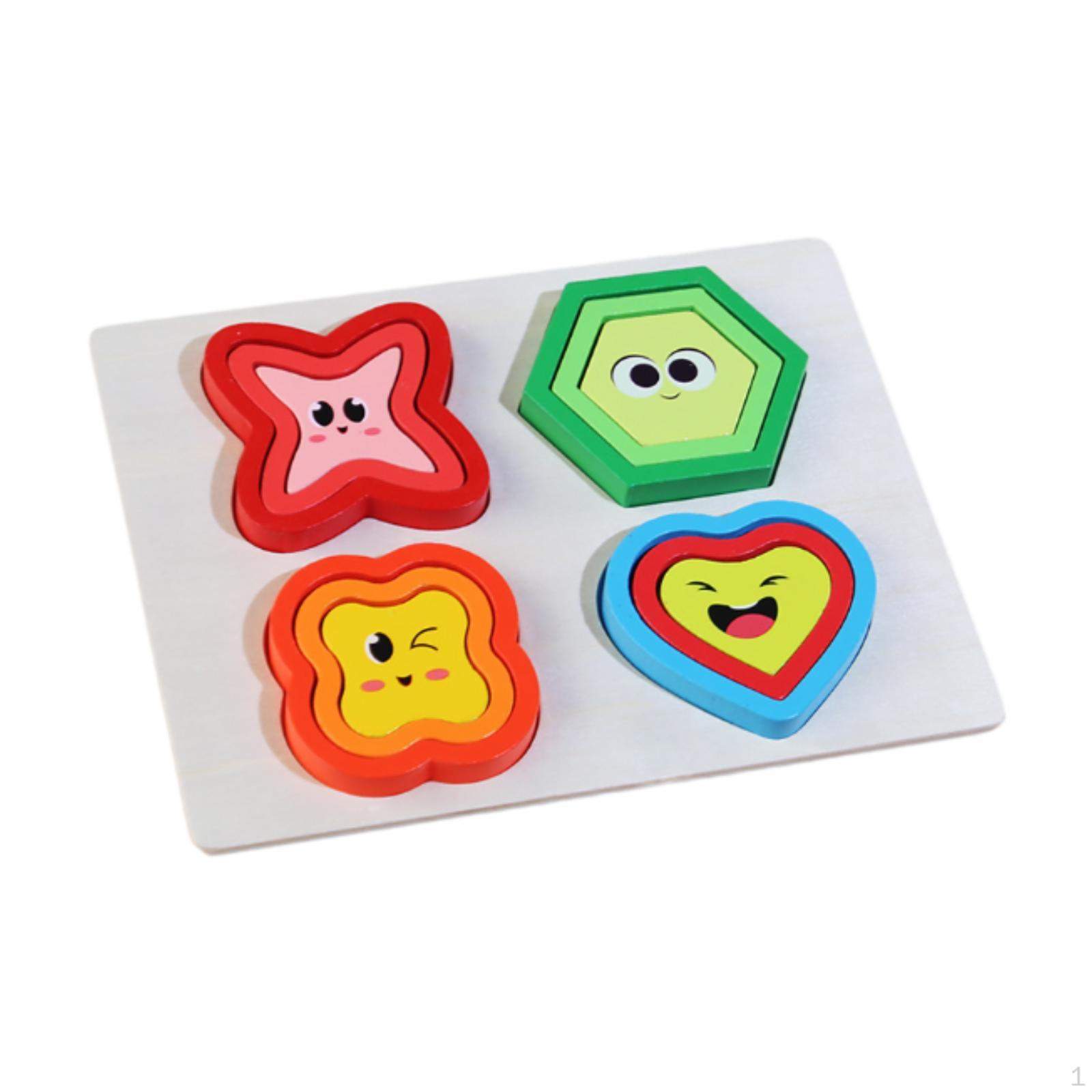 

Деревянные пазлы-головоломки Развивающая игрушка Детские игрушки Распознавание цвета Дошкольное обучение Монтессори expression