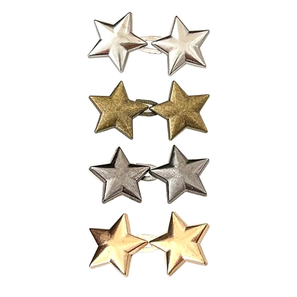 Removable Metal Star No Sewing Jean Buttons For Loose Tightener Jeans Buckles Instant Button Pi L3Q7