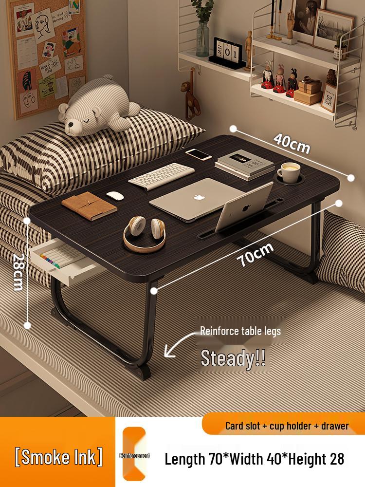 Compact Folding Bedside Desk – Ideal for Students, Dorms, and Offices