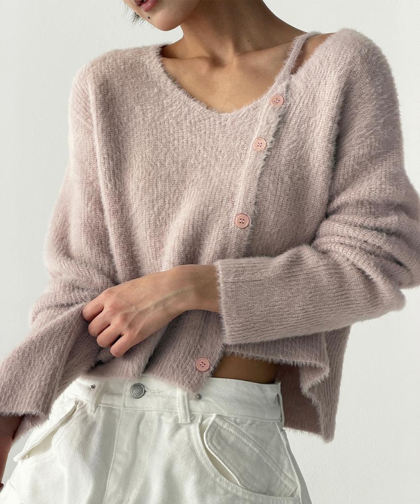 THE GREEN LAB Hairy Soft Knit [Pink]
