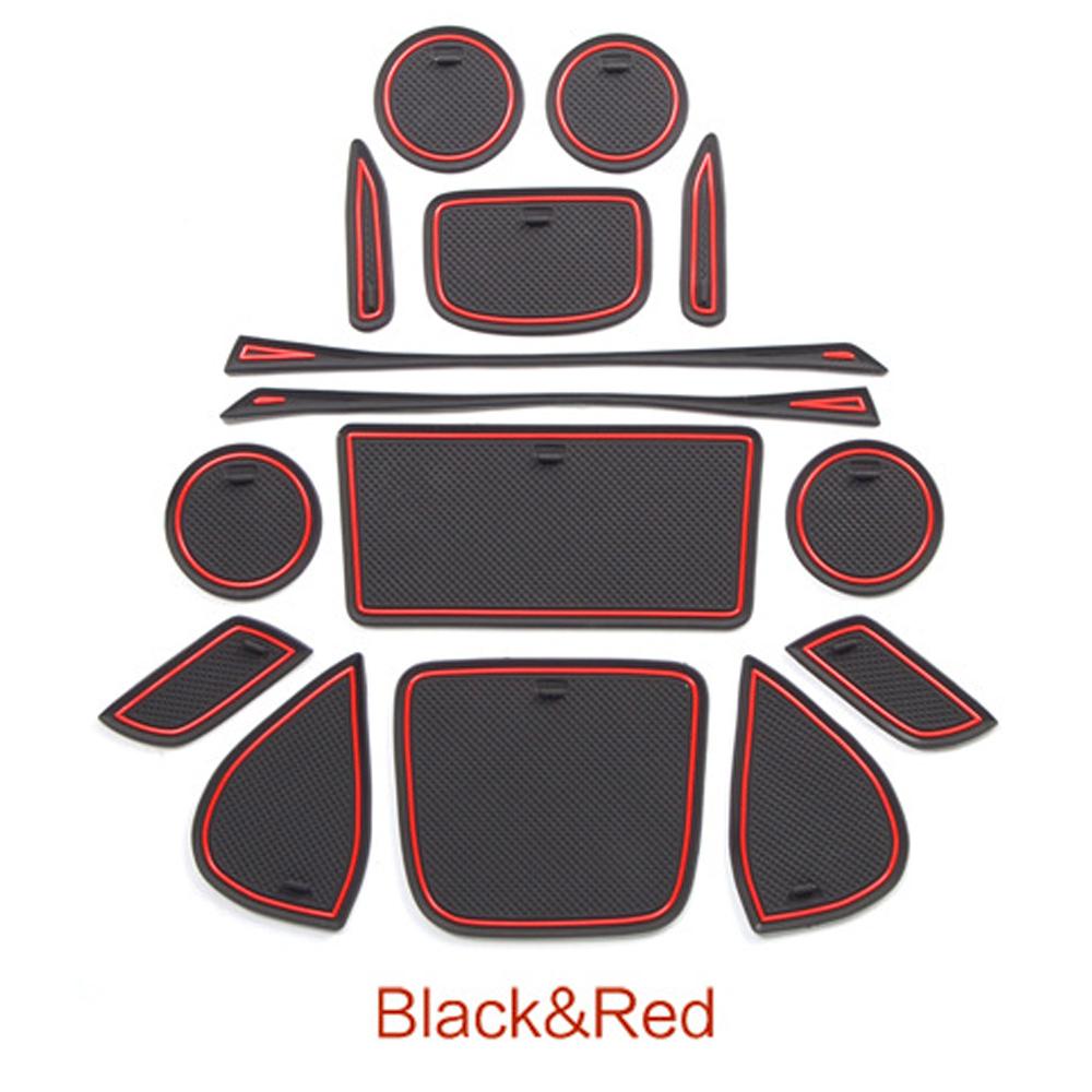 Car Rubber Door Groove Mat for Toyota Yaris Cross XP210 ~2023 2022 Cup Cushion Gate Slot Coaster Dust-proof Pad