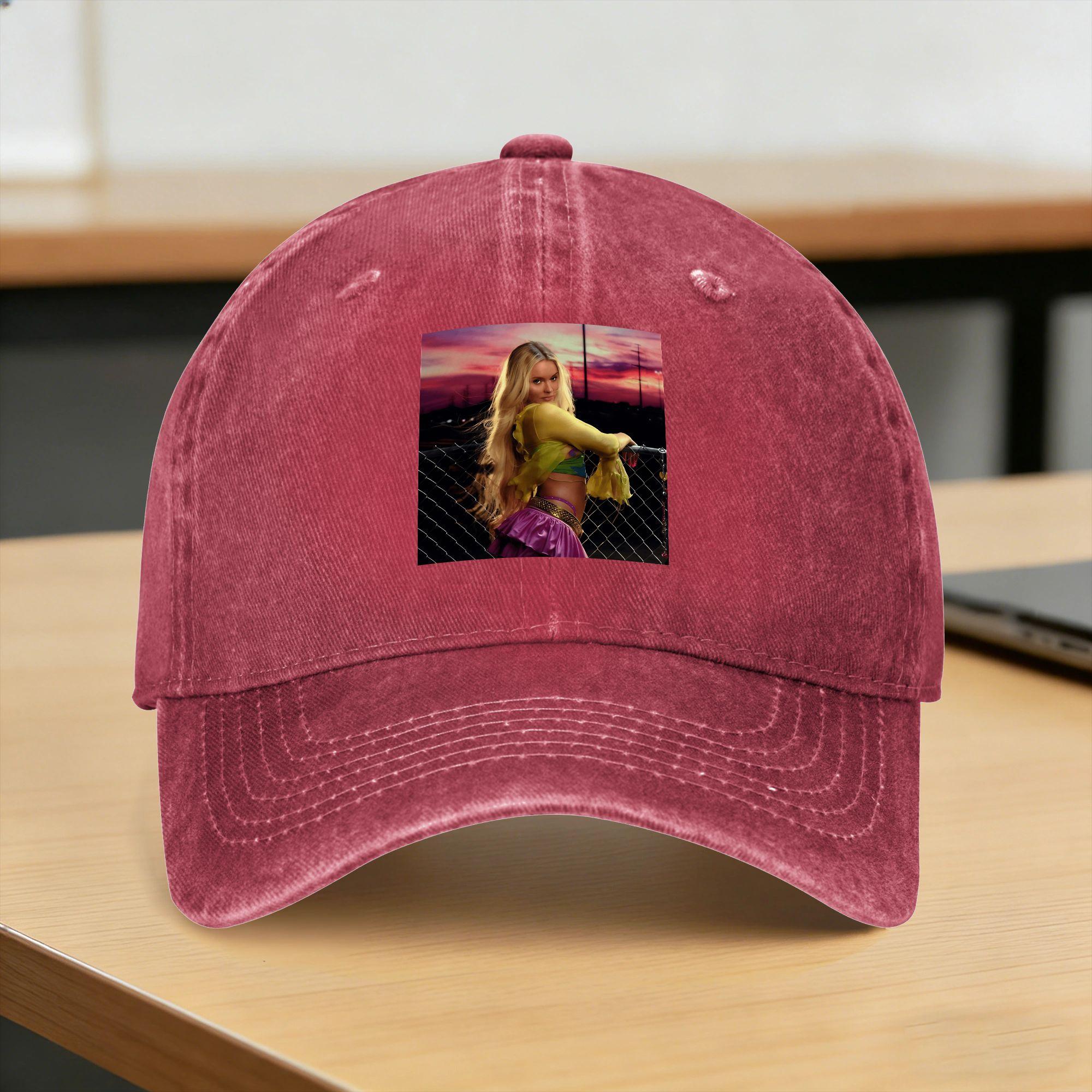 

Singer Zara Larsson Baseball Cap Sun Outdoor Gym Breathable Washed Hip Hop Hats Unisex Women Casual Print Snapback Cap One Size