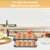 Plastic Egg Storage Container Reusable Refrigerator Egg Tray Organizer Secure Fit for Standard Chicken Eggs Prevents Collision