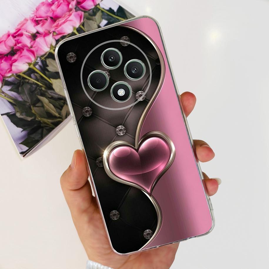 For Oppo Reno12 F Case CPH2637 Shockproof Cover Cute Cat Cartoon Soft Slim Clear Phone Cases For OPPO Reno 12F 4G CPH2687 Fundas