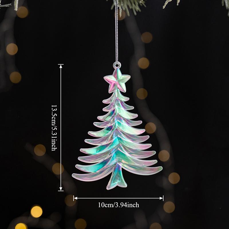 1 buc Acril Diverse Stiluri Cristal Clar Transparent Pandantive Pom de Crăciun Modelare Simulare Ornament de Casă Pandantiv Colorat