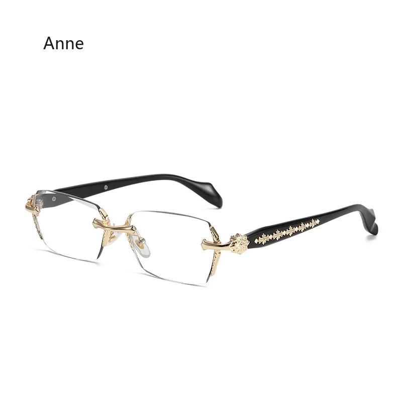 

Ретро безрамные ультра легкие очки для чтения для женщин и мужчин, блокирующие синий свет, компьютерные очки для пресбиопии +1,0..+4,0 4