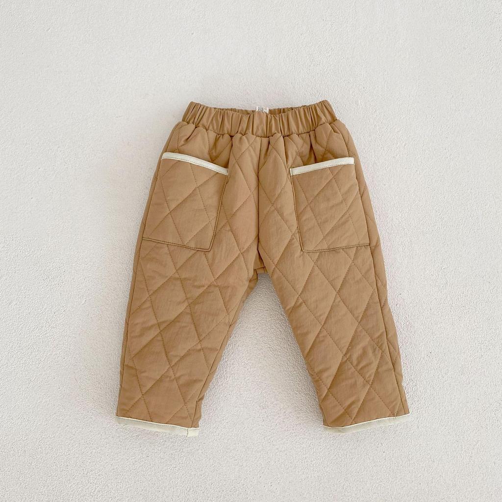 2024 Winter Infant & Toddler Diamond Quilted Thick Trousers