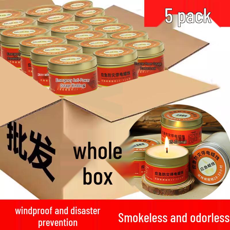 Red Emergency Candles (5-Pack)