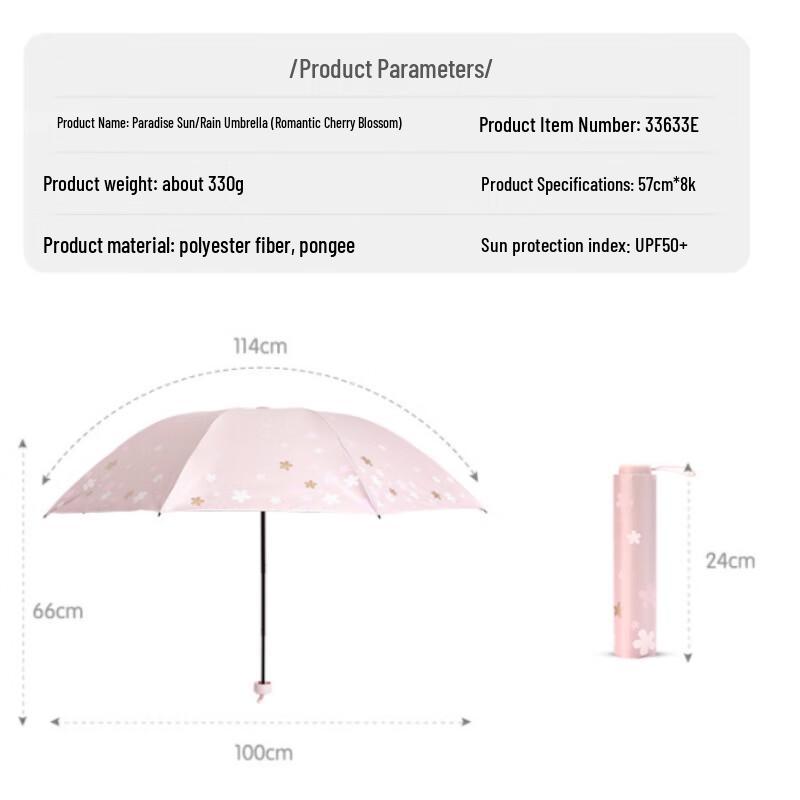 Paradise UV Protection Folding Umbrella