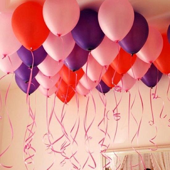 6Pcs/Lot Balloon Ribbon Mixed Color Durable 10m 6 Pack Assorted Color Gift Ribbon for  Birthday