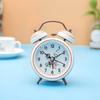 All-metal Doubles Alarm Clock Lazy People Loud Alarm Clock Student Bedside Clock with Alarm Clock
