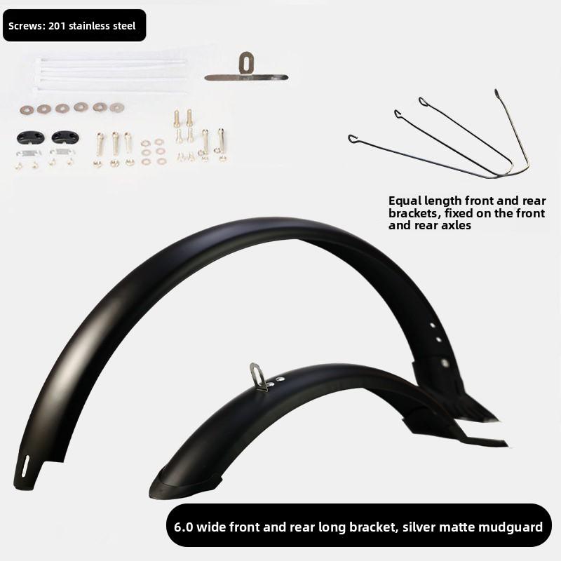 Ultra-Light 20 Inch Mountain Bike Mudguard Full Coverage Mud Tile Wide Water Board Bicycle Riding Equipment Accessories