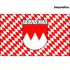 60.96x91.44cm / 91.44x152.4cm / 121.92x182.88cm German Franconian Flag - Red and White Checkered Pattern Franconian Regional Flag - Heavy-Duty Polyest