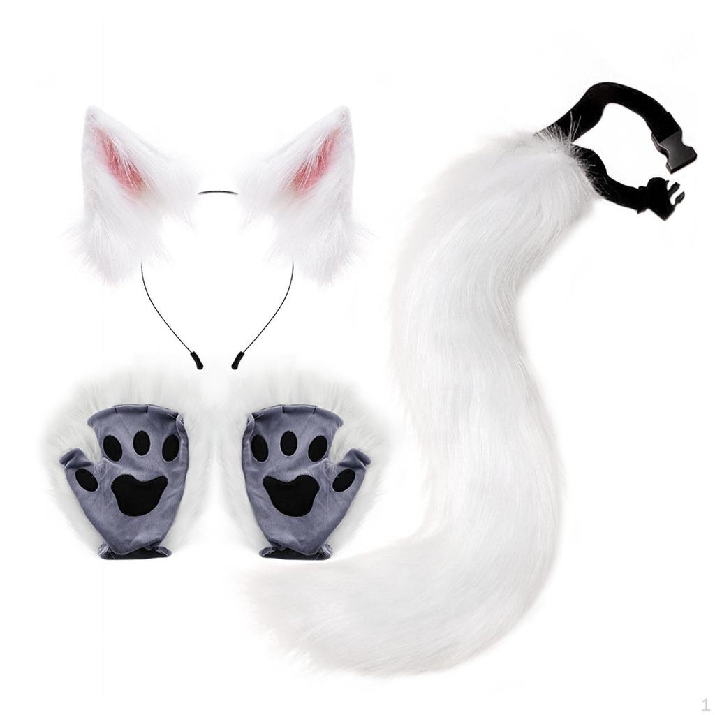 Costume Animal, Tail Clip Headband for Cosplay Party