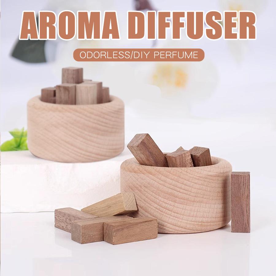 No Perfume Wood Aroma Diffuser DIY Fragrance Living Room Bathroom Toilet Bedroom Desk Home Accessories Aromatherapy Decorations