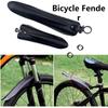 Garde-boue de VTT Noir Épaissi Matériau en Caoutchouc Durable