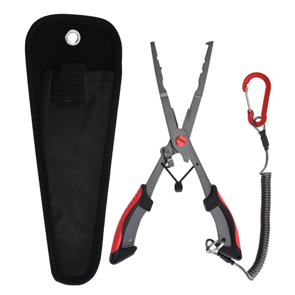 Stainless Steel Fishing Pliers Tool Non-Slip Grip Line Cutter Fish Hook Remover Tool Fishing Gear