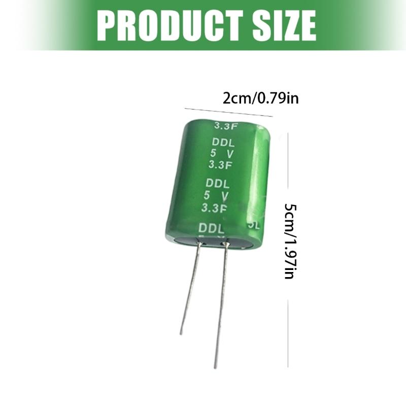 3.3F Capacitor Rapid Charging Discharge 5V Power Backup Long Use 500000 Cycles For Electronic Devices