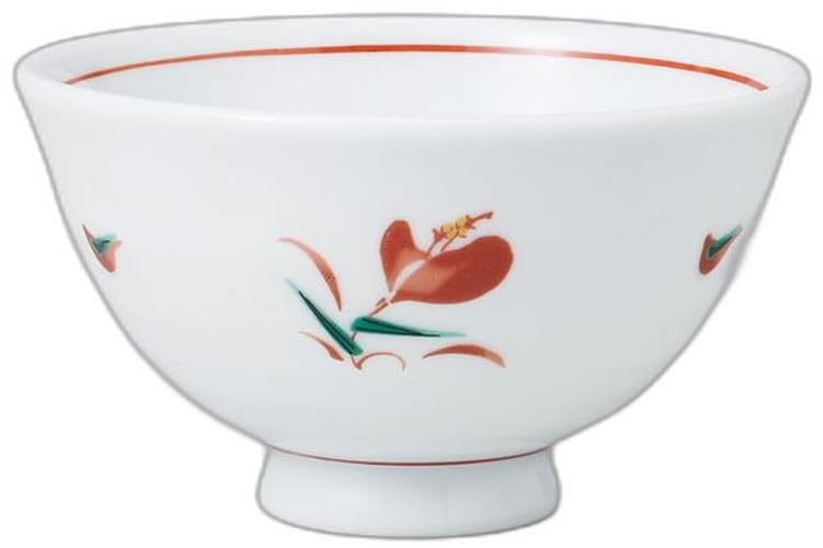 White Porcelain Flower Pattern Lightweight Rice Bowl x 11 x Rice Bowl Setomonohonpo [11 6.5cm]