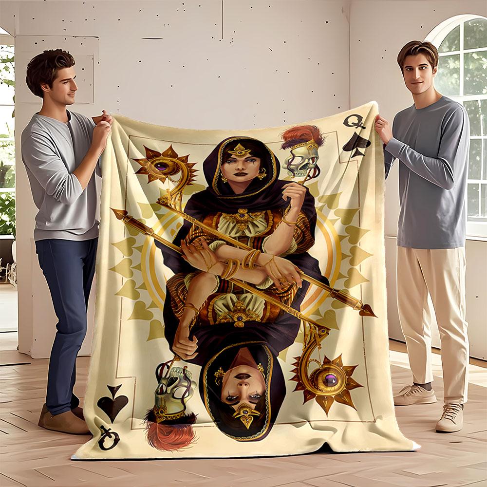Queen of Spades Fantasy Blanket for all seasons blanket lunch break throw gift