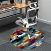1PC Abstract Pattern Chair Carpet for Office Non-Slip, Lightweight, Machine Washable Rug for Office, Sleeping, Room - Holiday Decoryy251009090