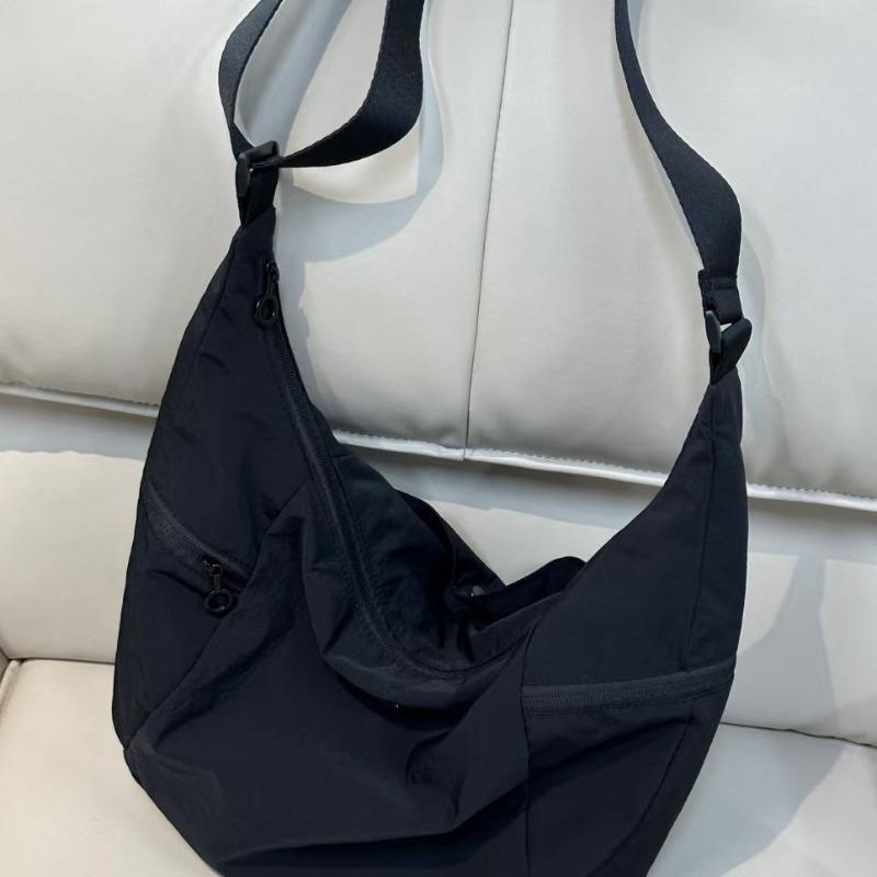 

Single-shoulder Dumpling Bag Sporty and Casual Multi-pocket Crossbody Bag Large-capacity Commuter Tote Bag синій