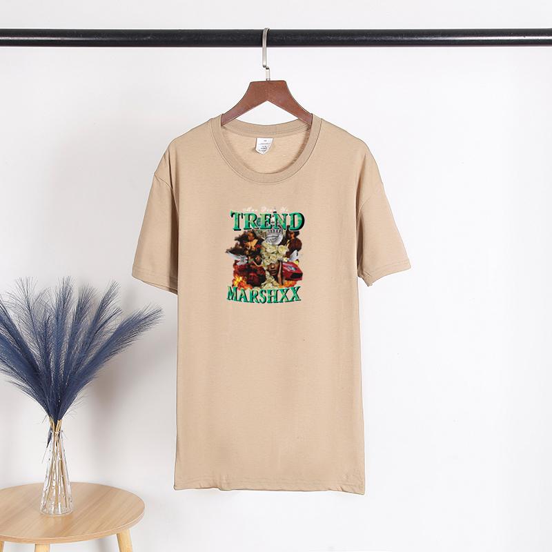 TWINFLAMES Aesthetic Clothing Women's High Quality Printing T-shirt Girl SummerShort Sleeve Tops Tee Clothes