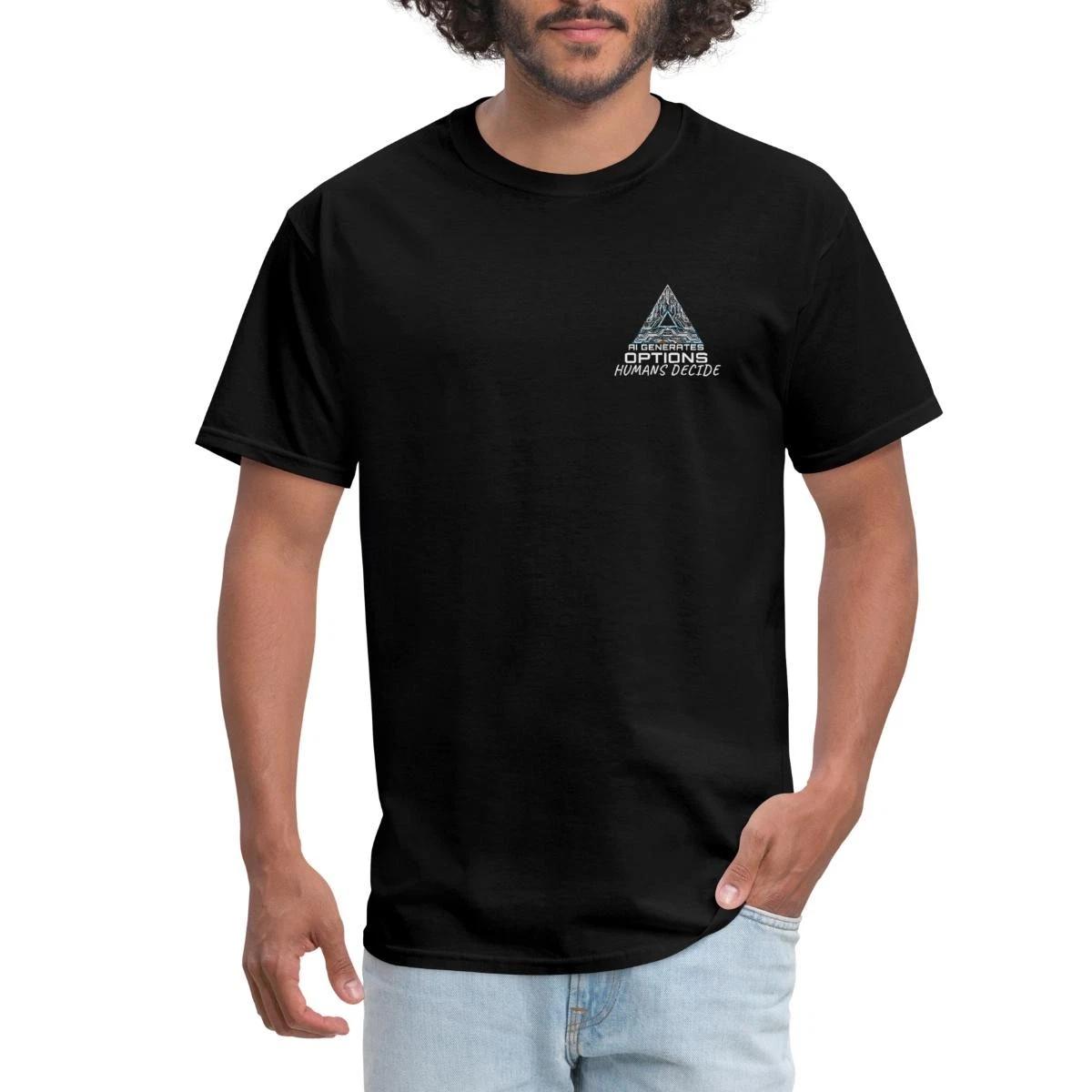 AI Generates Options Humans Decide Men s T-Shirt L