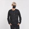 Li-Ning Düz Renk Günlük Bisiklet Yaka Raglan Bol Rahat Uzun Kollu Sweatshirt Erkek sweatshirt Siyah AWDU545-6