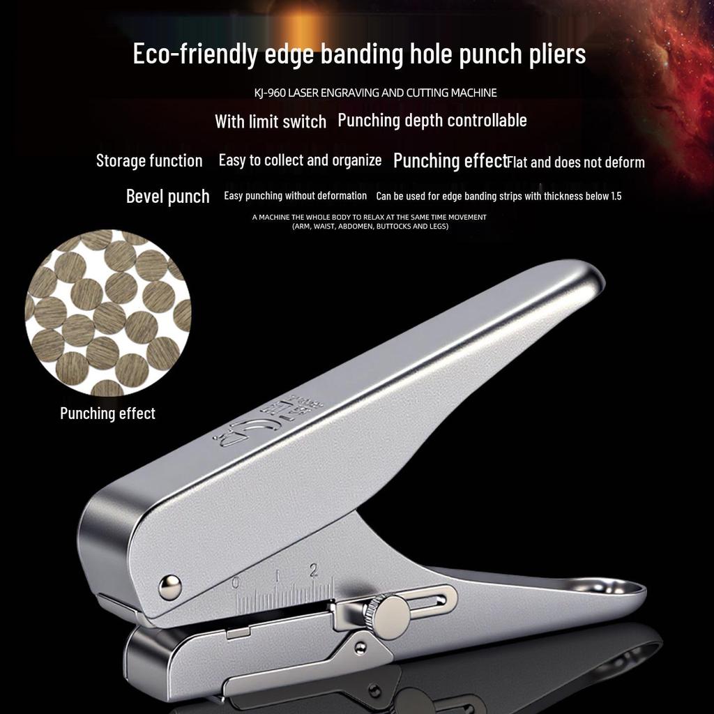 Handheld Eco-board Edge Banding Puncher and Nail Hole Filler with Countersink Drill Bit