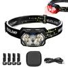 Rechageable Motion Sensor Headlight 9 Led Strong Light Headlamp Portable Fishing Camping Outdoor Head Lamp Work Flashlight