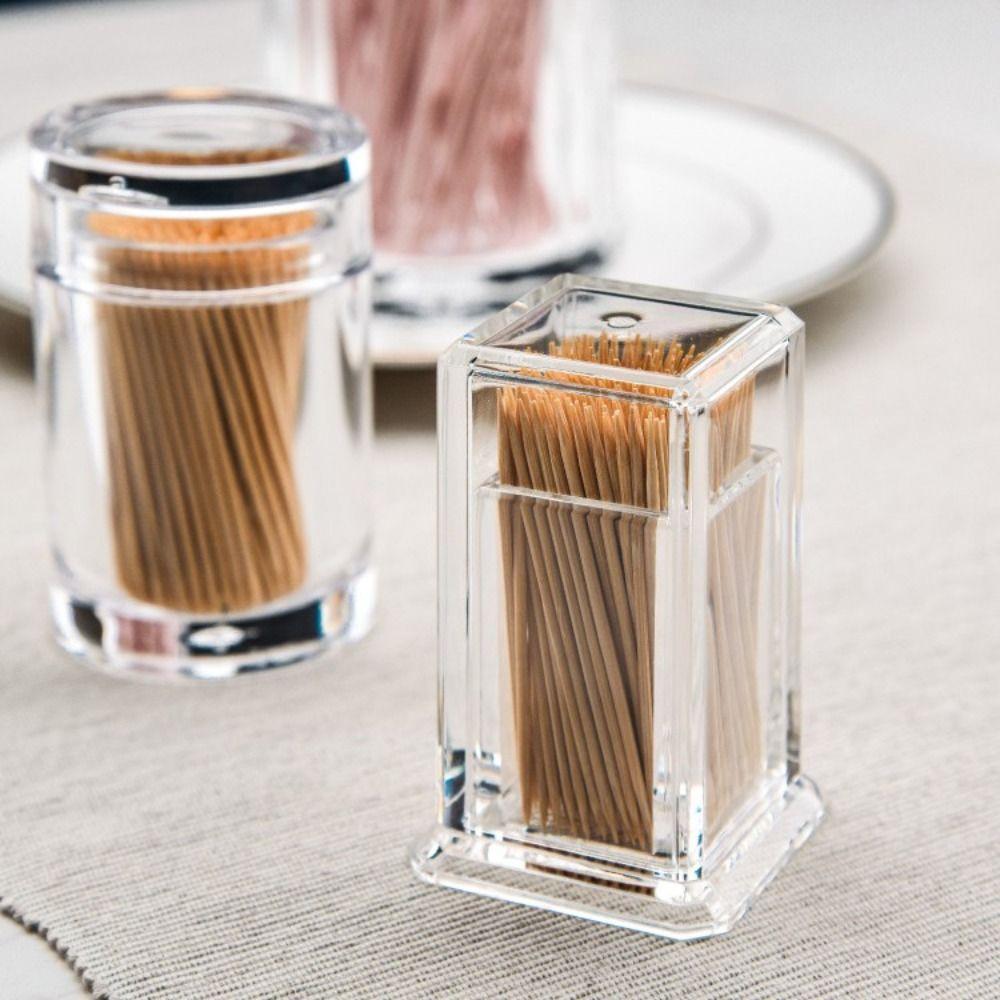 Dust-proof Toothpick Bottle Thickened Cotton Swab Holder Creative Storage Box  Home