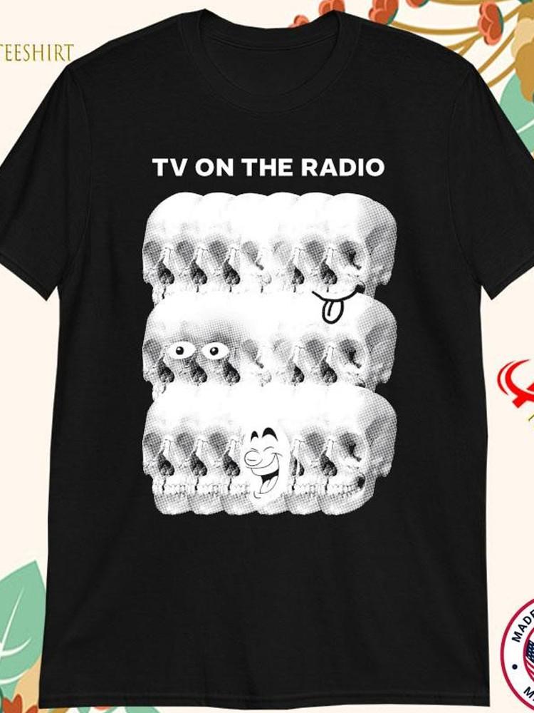 

Tv On The Radio Skull T-Shirt Black Cotton Unisex Size S-234XL M173 Unisex T-Shirt L