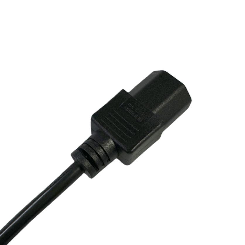 ETL Certified US 3-Prong Power Cord NEMA 5-15P to C13, 1.5m Black
