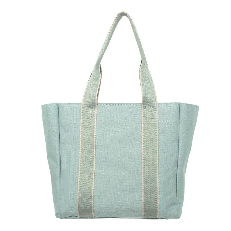 New Canvas Simple Shoulder Bag Women's Fashion Travel Portable Messenger Bag Large Capacity Premium Tote Bag