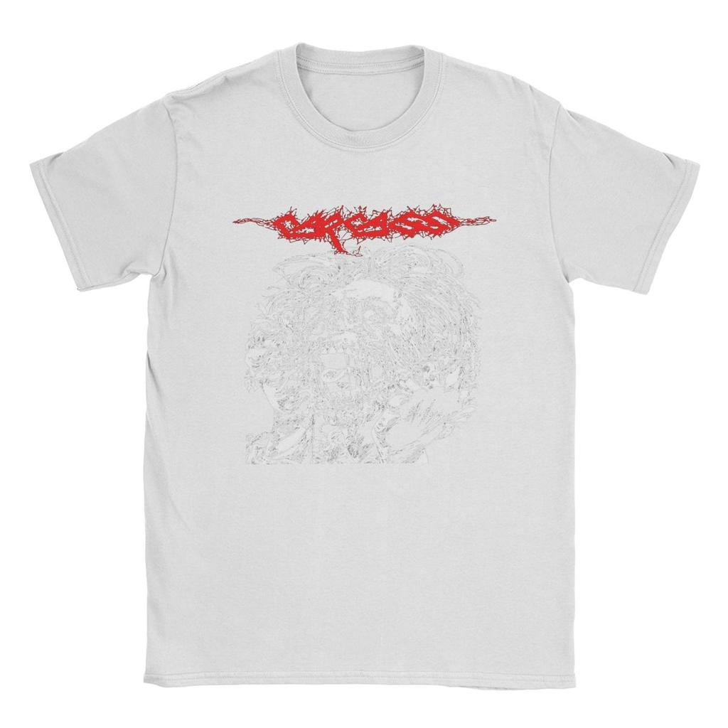 Carcass Men's T Shirts Casual Tee Shirt Short Sleeve O Neck T-Shirt Pure Cotton Big Size Clothes