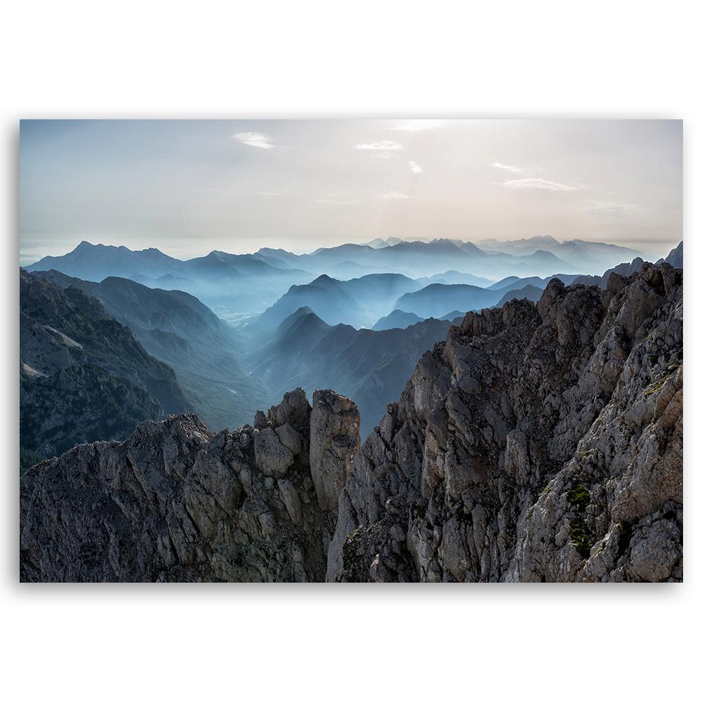 Canvas Print Mountain Peaks In the Clouds