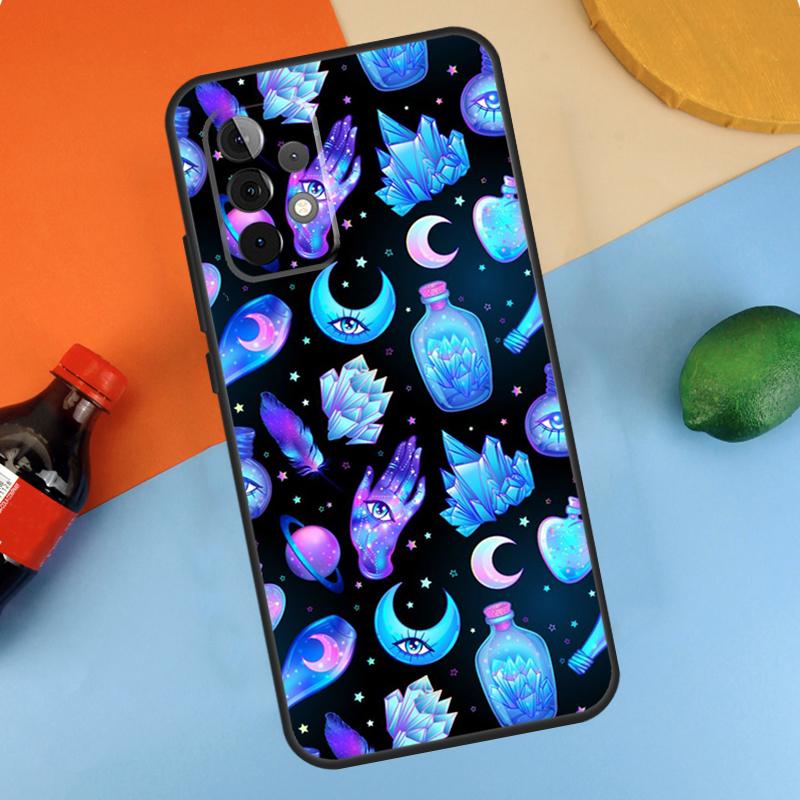 Blue Evil Eye Case For Samsung Galaxy A34 A54 A14 A35 A55 A15 A56 A36 A26 A16 A06 A12 A22 A32 A52 A13 A53