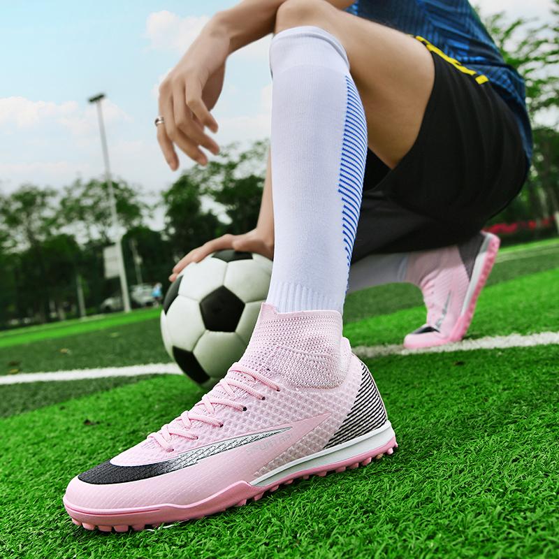 Men TF Football Boots Sneakers Indoor Original Tenis Male Soccer Shoes Sports Futsal Fast Football Shoes Training High Quality